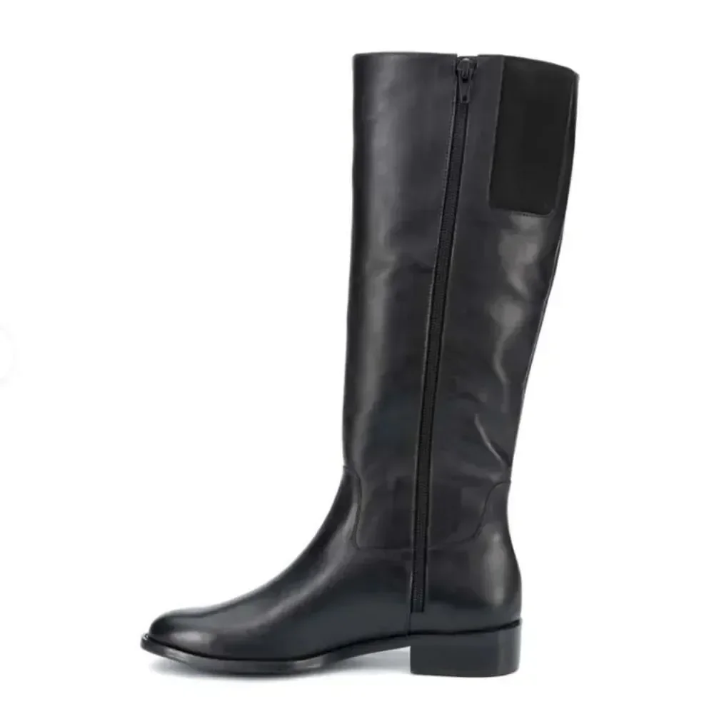 Walking Cradles Meadow Black Riding Style Leather Boots Size 6 M